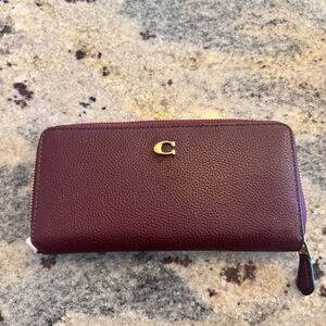 Brand new burgundy coach wallet